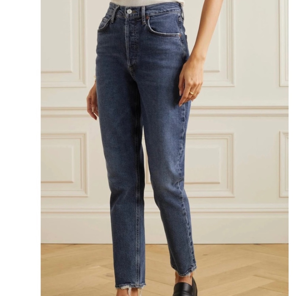 Agolde Riley Long in cypher, size 28